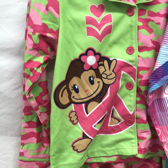 St. Eve Girls 2 pc Coat Style Pajamas - Picture 5 of 7